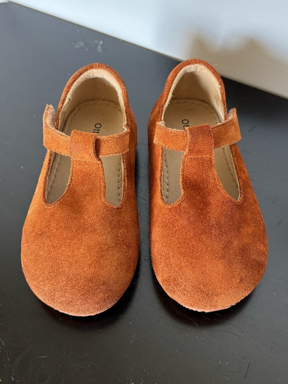 Otter Momo Cognac Suede Mary Jane T-Strap Shoes Size 6 Toddler - Picture 2 of 10